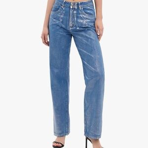 Chic Blue Straight Leg Women's Jeans